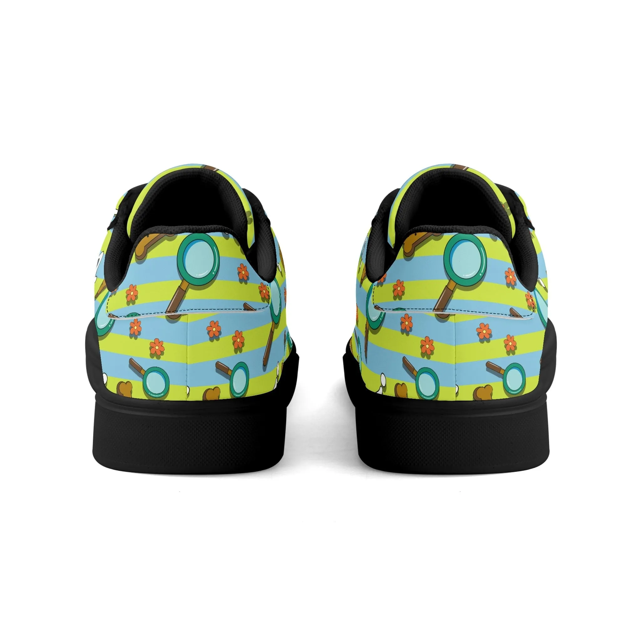 Mystery Cutie Unisex Low Top Leather Kicks