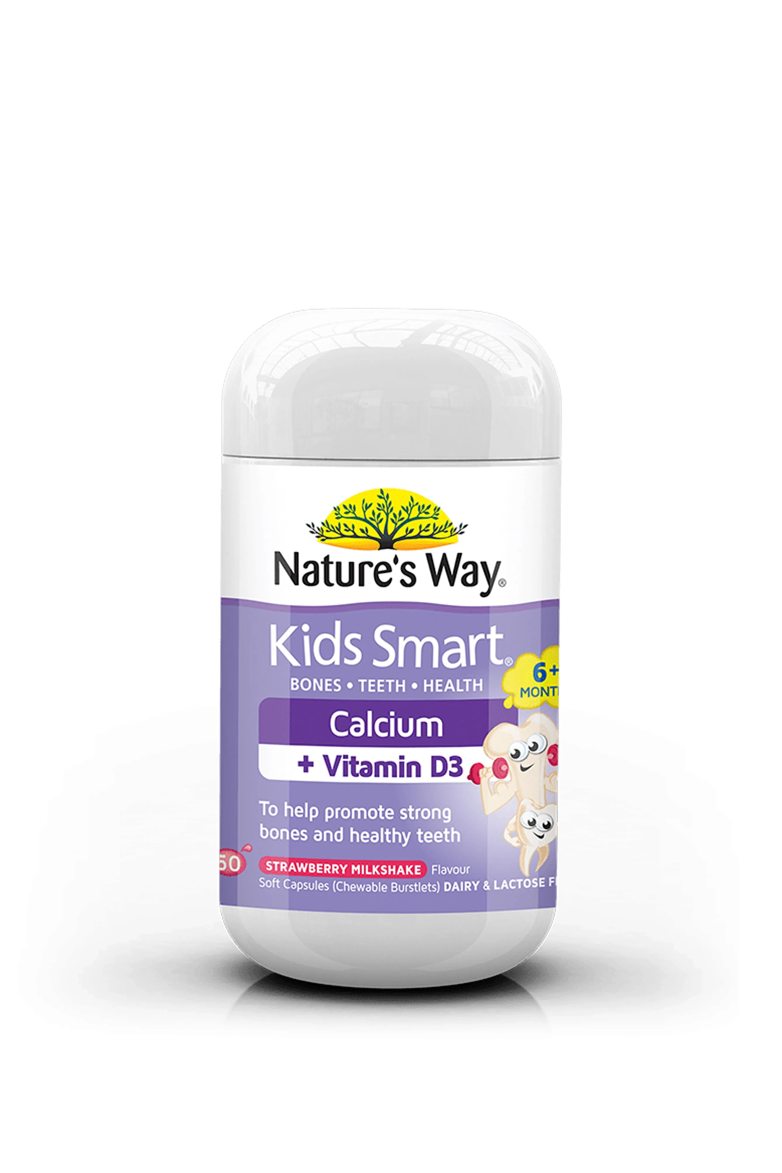 NATURE'S WAY Kids Smart Calcium   Vitamin D3 50's