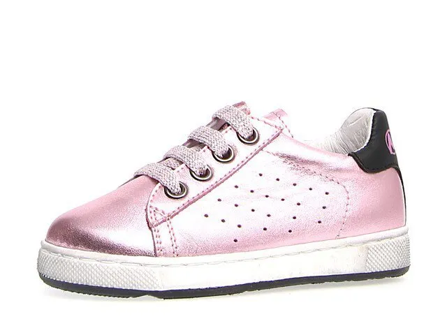 NATURINO -  Hasselt Zip Metallic/Calf Pink-Black