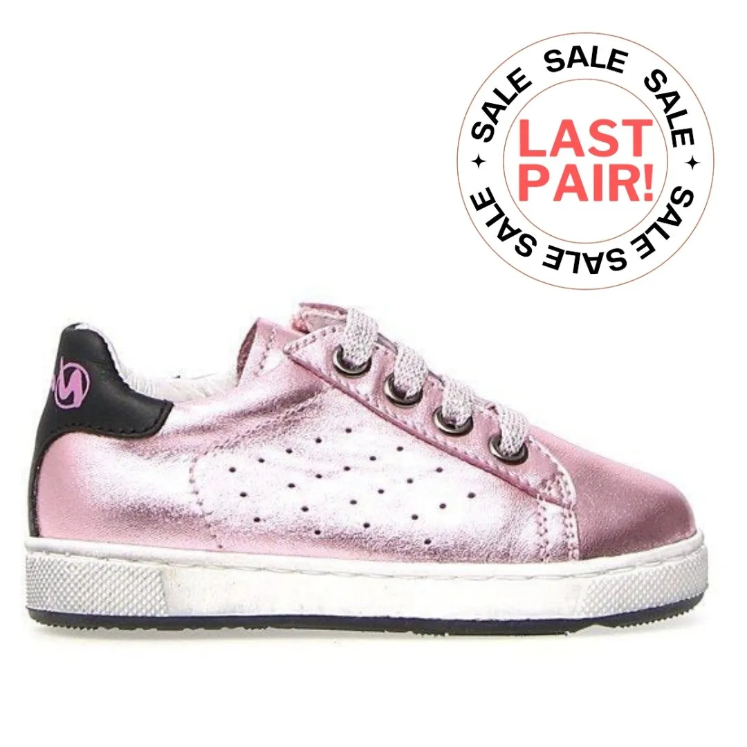 NATURINO -  Hasselt Zip Metallic/Calf Pink-Black