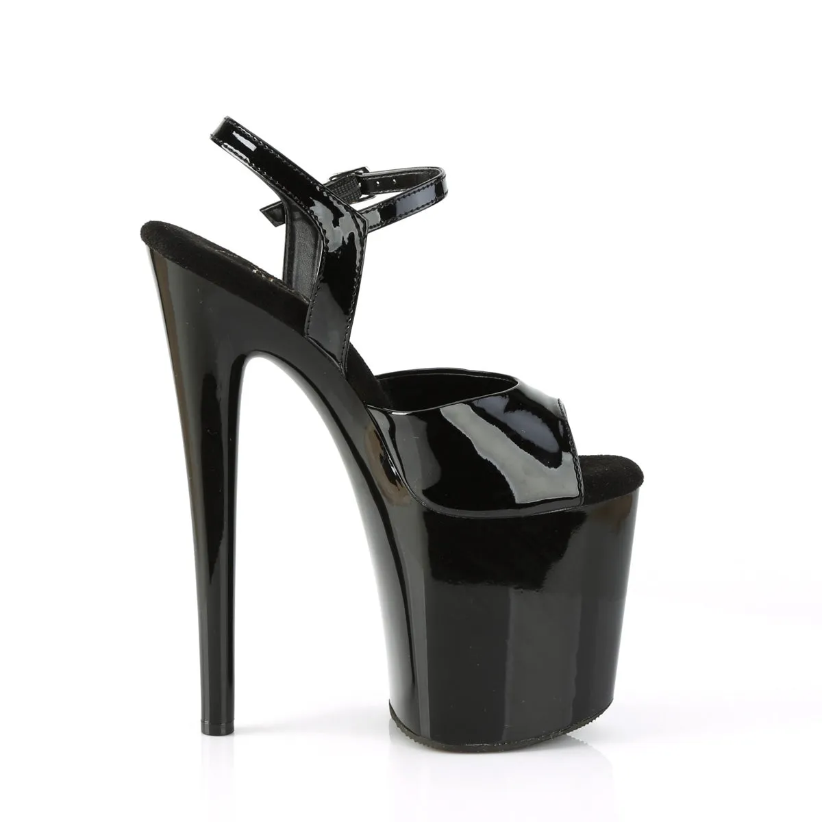 NAUGHTY-809  Black Patent/Black