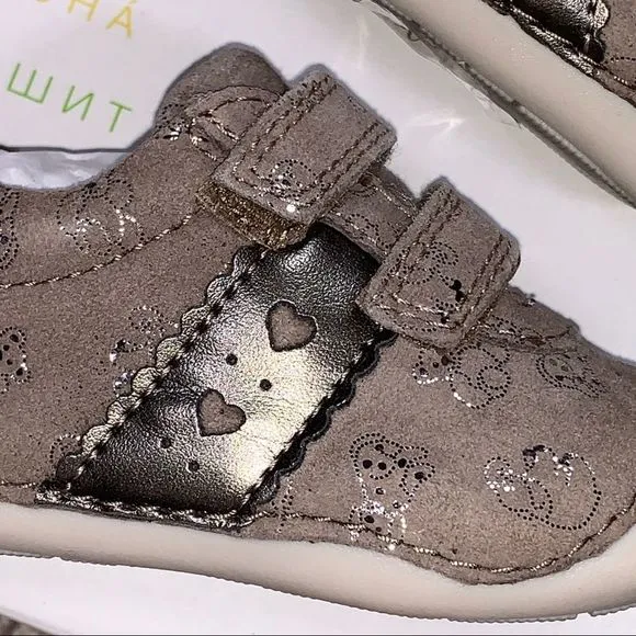 NEW Geox Teddy Bear Sneakers Baby Girl Size 4.5