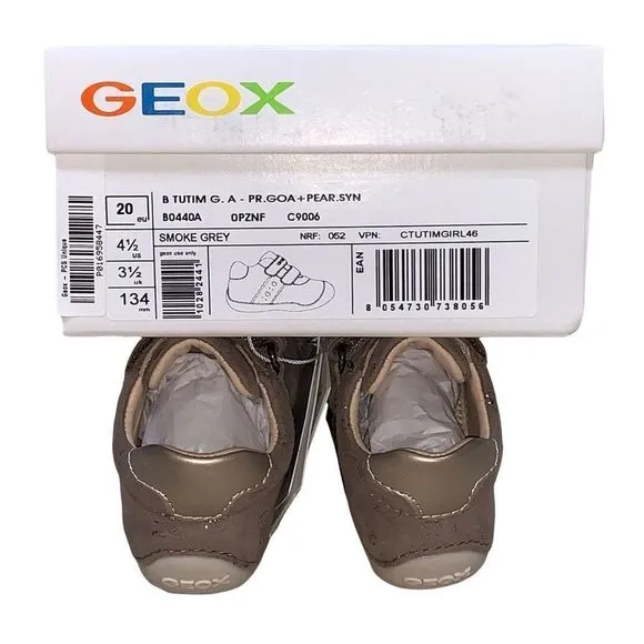 NEW Geox Teddy Bear Sneakers Baby Girl Size 4.5