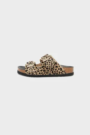NOELLE SANDAL PRINTED LEATHER - LEOPARD