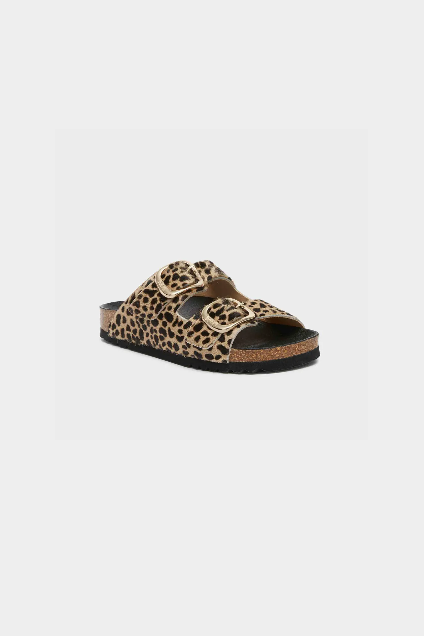 NOELLE SANDAL PRINTED LEATHER - LEOPARD