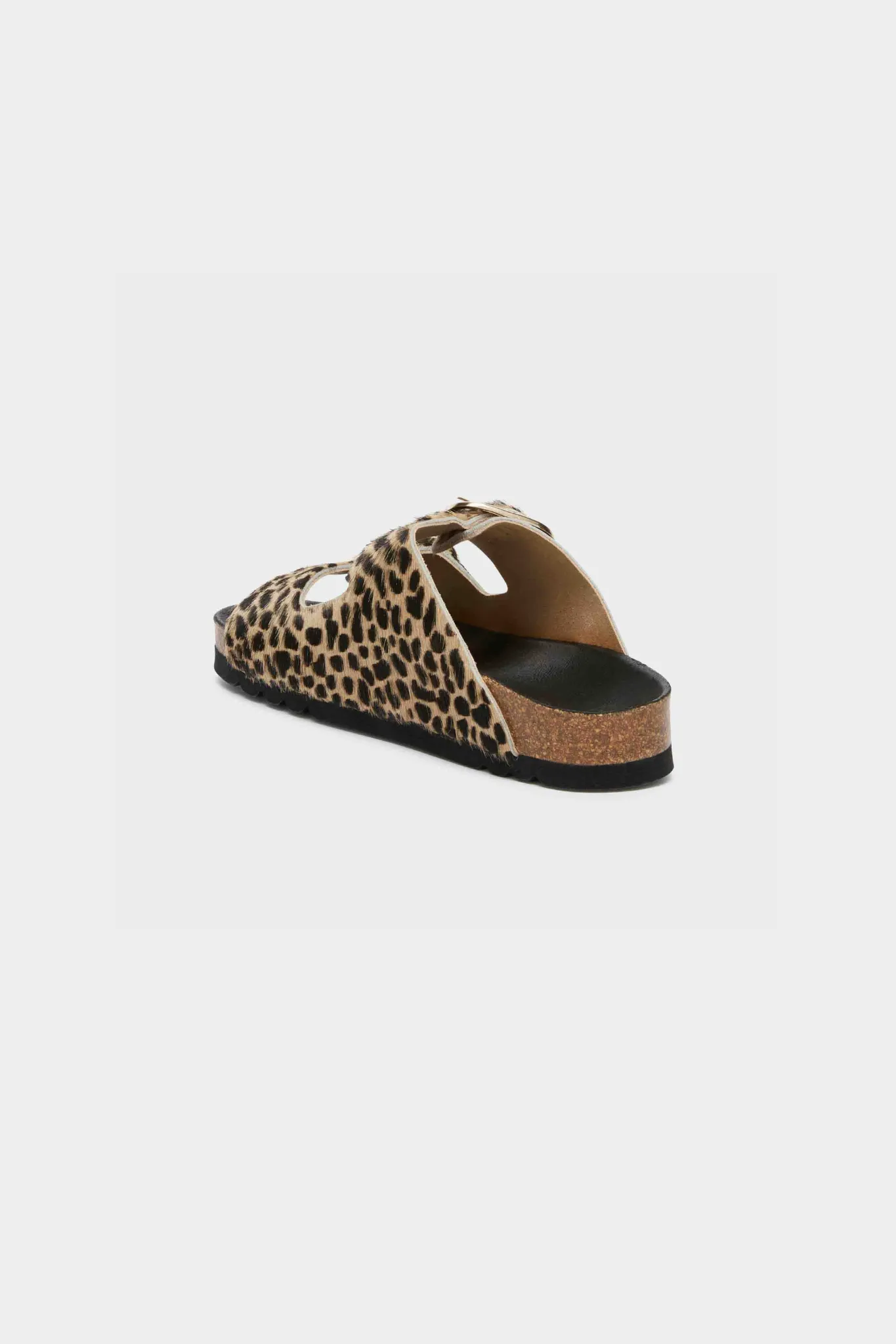 NOELLE SANDAL PRINTED LEATHER - LEOPARD
