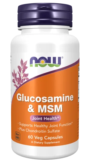 now Glucosamine & MSM 60 Veg Capsules