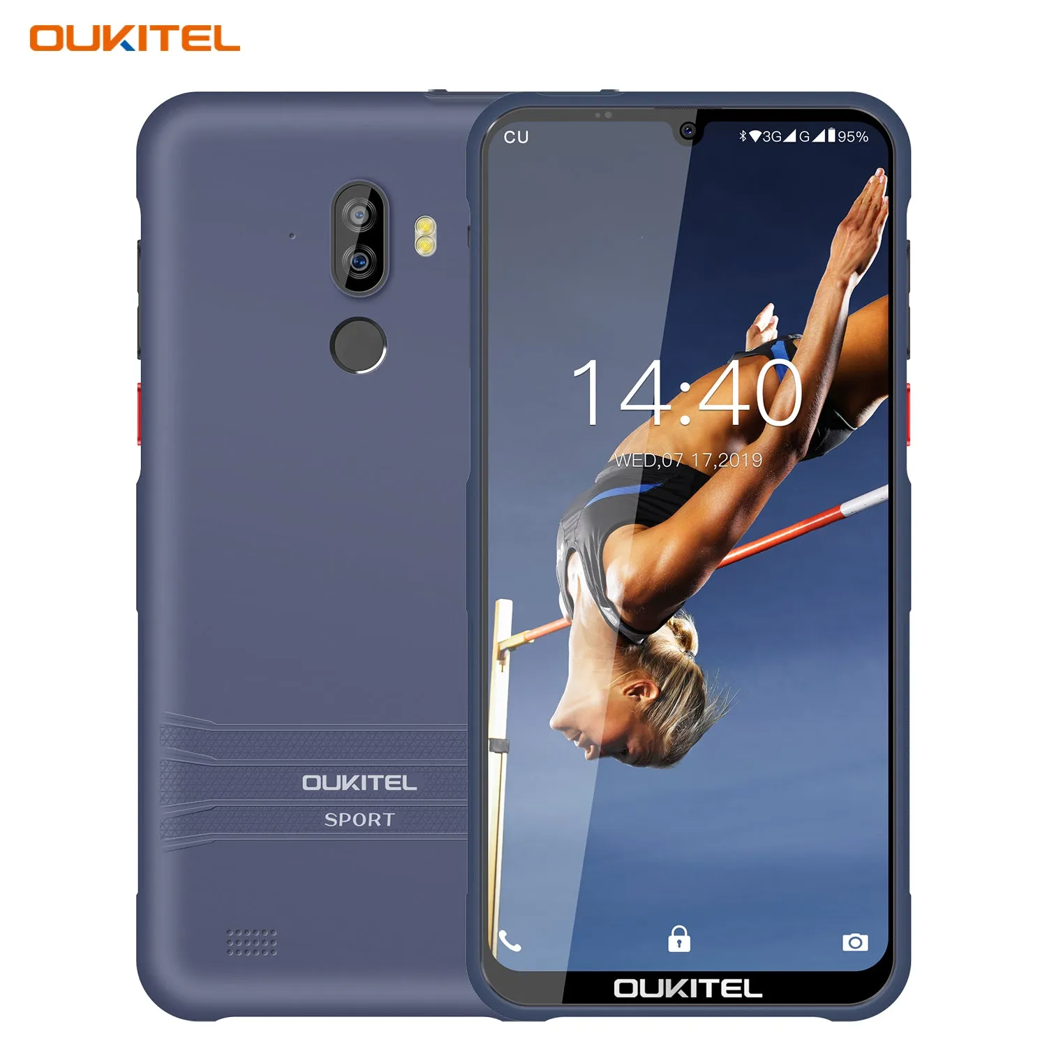 OUKITEL Y1000  6.1inch Waterdrop Display Mobile Phone 8MP 5MP 2G 32G Dual SIM 4 Core Android Phone Black