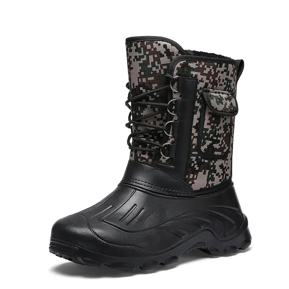 Outdoor Sports Men Boots Waterproof Shoes Men Light Rain Boots Fishing Boots Winter Snow Boots New