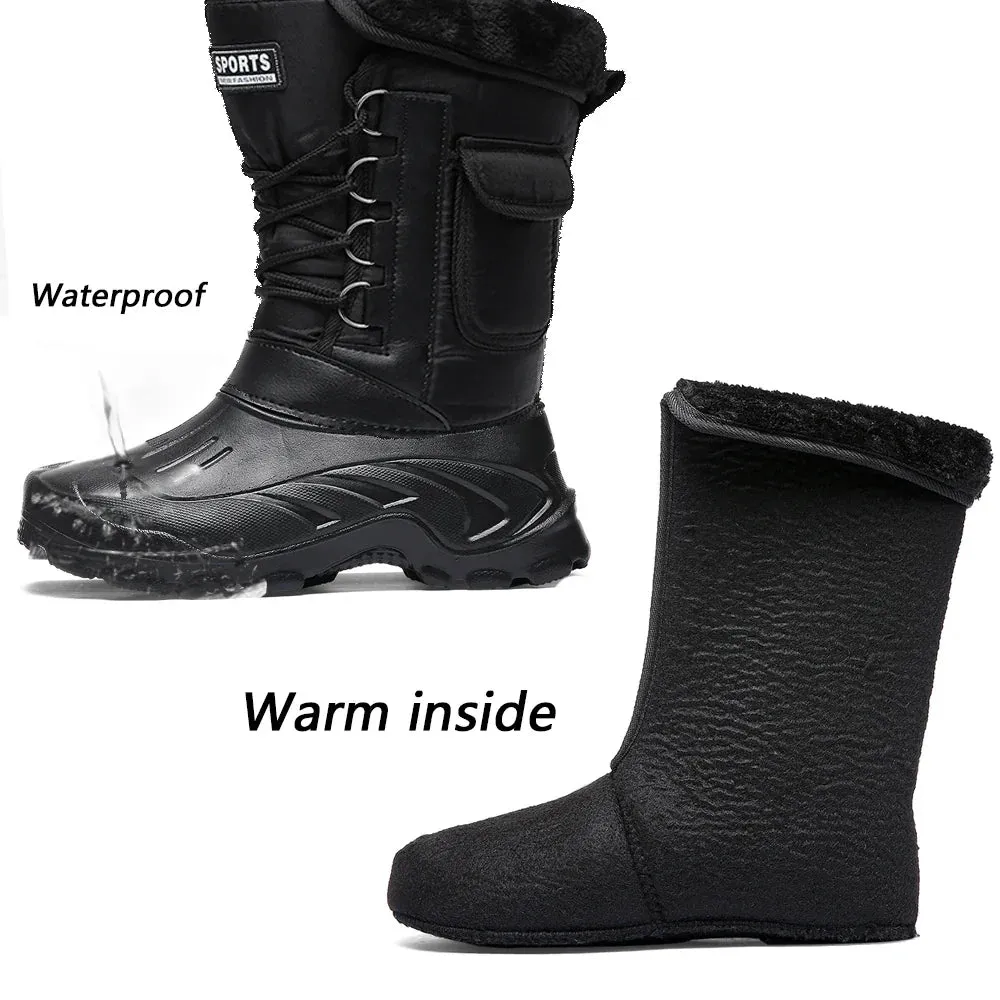Outdoor Sports Men Boots Waterproof Shoes Men Light Rain Boots Fishing Boots Winter Snow Boots New