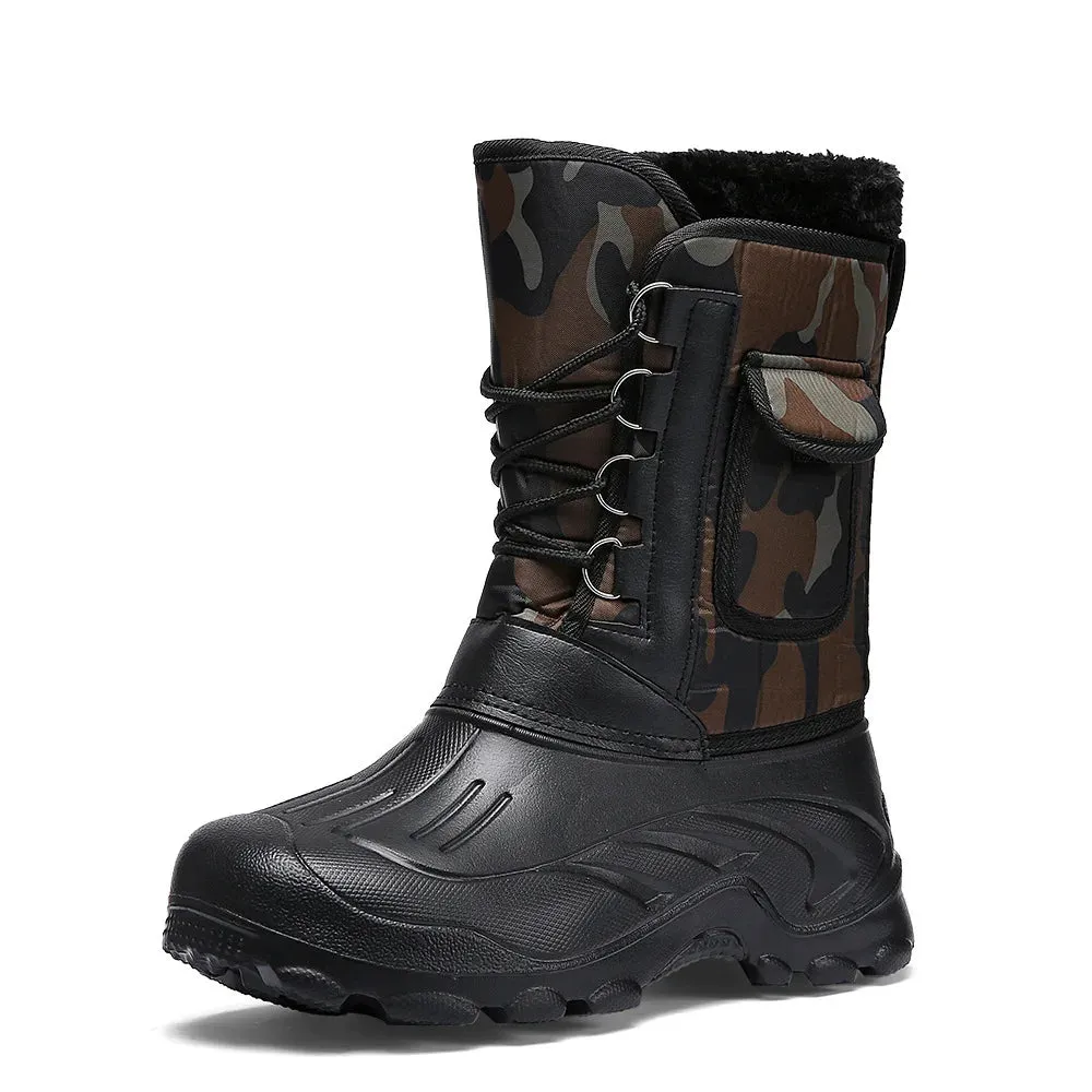 Outdoor Sports Men Boots Waterproof Shoes Men Light Rain Boots Fishing Boots Winter Snow Boots New