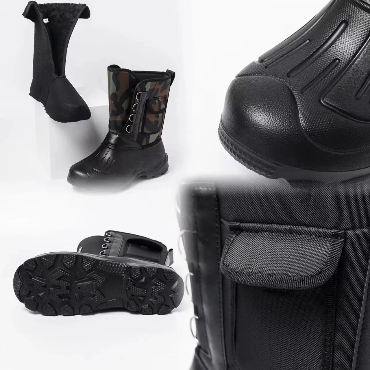 Outdoor Sports Men Boots Waterproof Shoes Men Light Rain Boots Fishing Boots Winter Snow Boots New