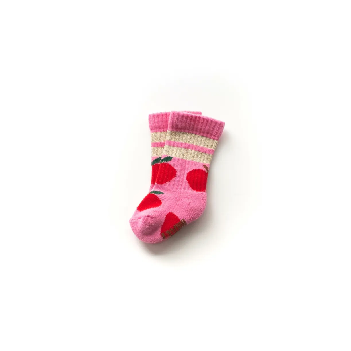 Pink Apple Glitter Socks - ONLY 0-6 months LEFT!
