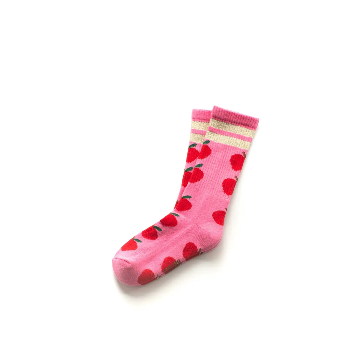 Pink Apple Glitter Socks - ONLY 0-6 months LEFT!