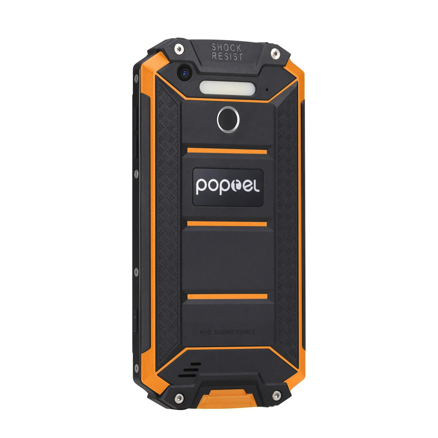 POPTEL P9000 MAX Smart Phone -  5.5 Inch, Dustproof, Shockproof, Waterproof - Orange