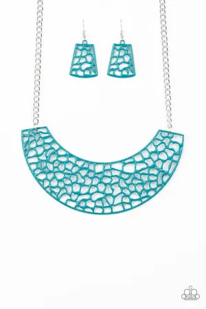Powerful Prowl - Blue Necklace
