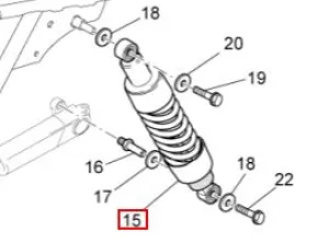 Rear shock (#03550214)
