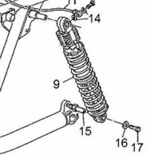REAR SHOCK SET (#28999240)