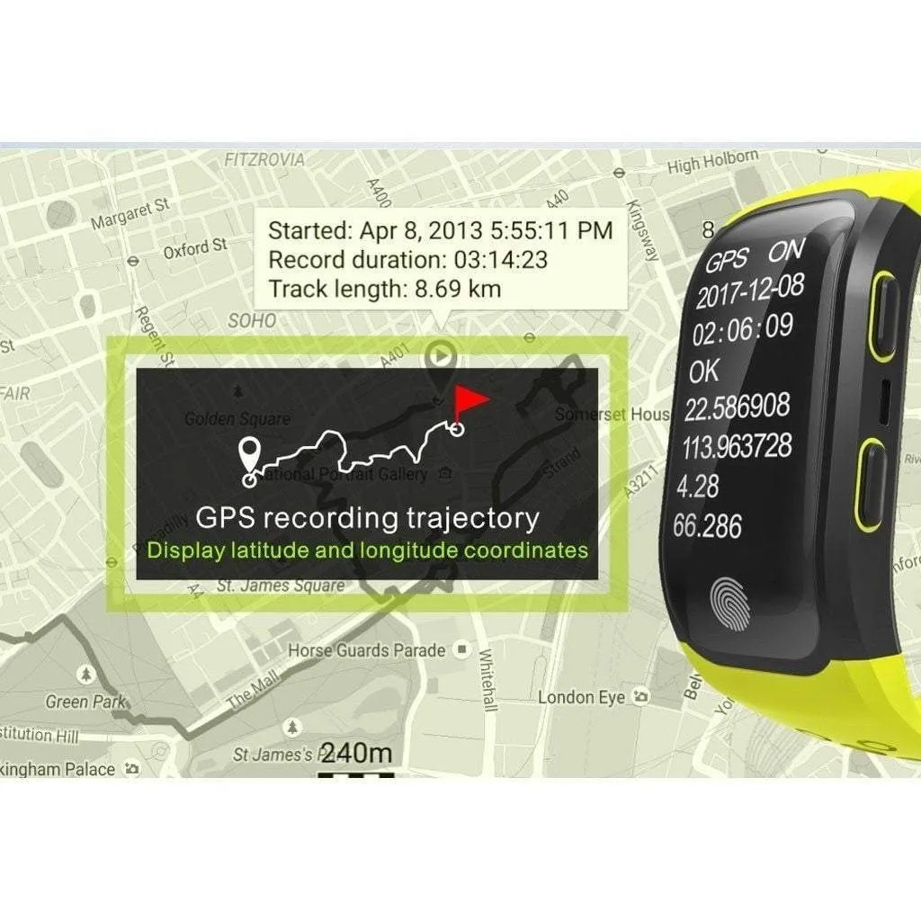 S908 Professional GPS Smart Band IP68 Waterproof Smart Watch
