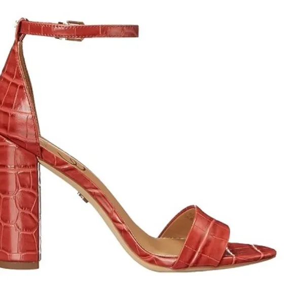 Sam Edelman Womens Rose Stucco Yaro Ankle Strap Sandal Size 9M New w/out Box