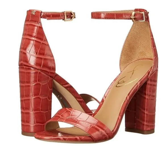 Sam Edelman Womens Rose Stucco Yaro Ankle Strap Sandal Size 9M New w/out Box