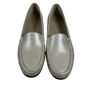 SAS Women's Loafer Gold Metallic Textured Leather Comfort Loafer Size 9N