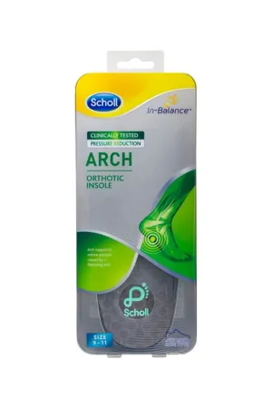 SCHOLL In Balance Arch Orthotic Insole Large