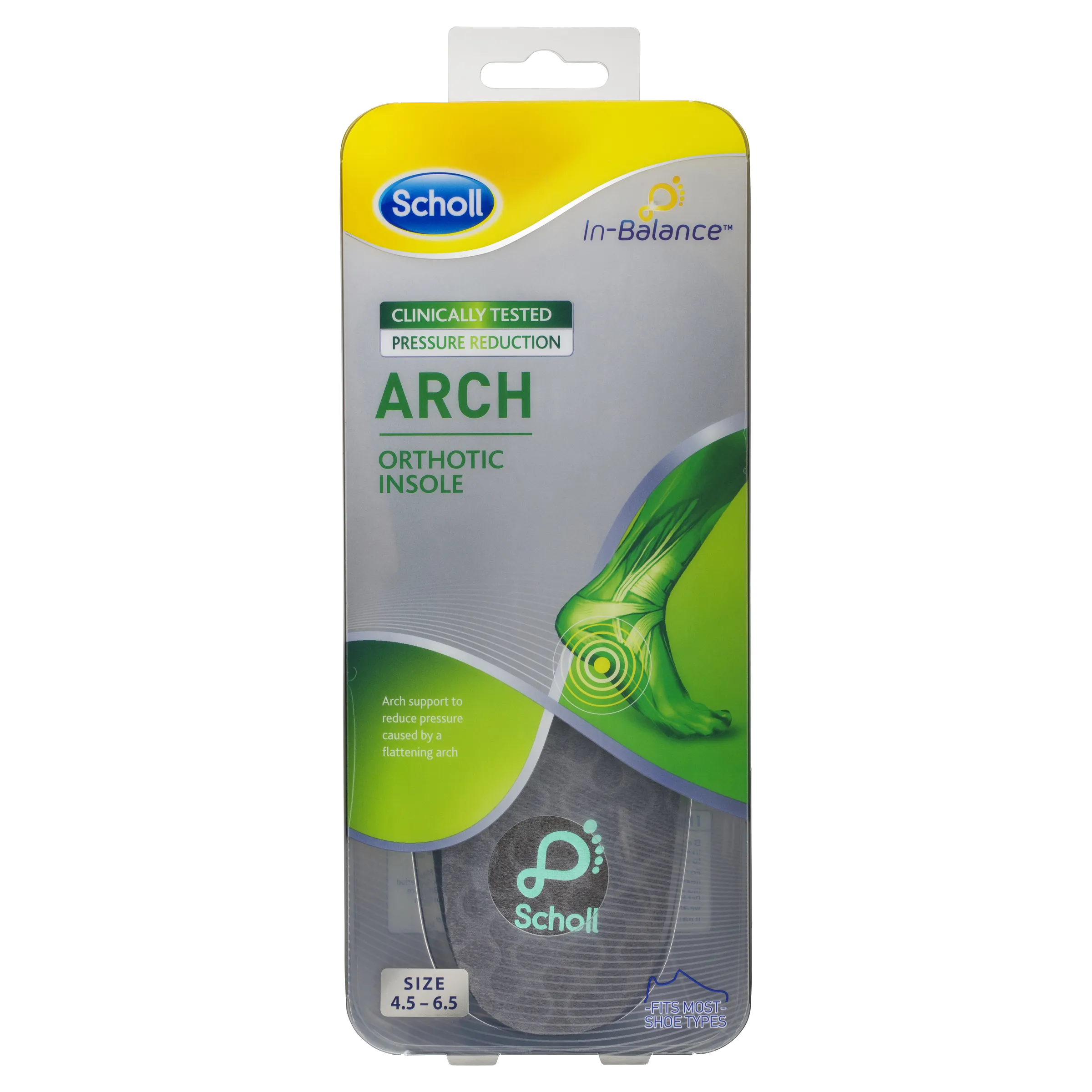 Scholl In-Balance Arch Orthotic Insole