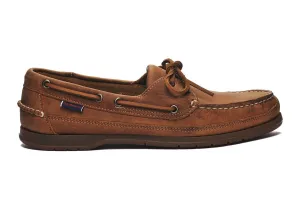 Sebago Schooner Vintage Leather Boat Shoe - Brown Tan