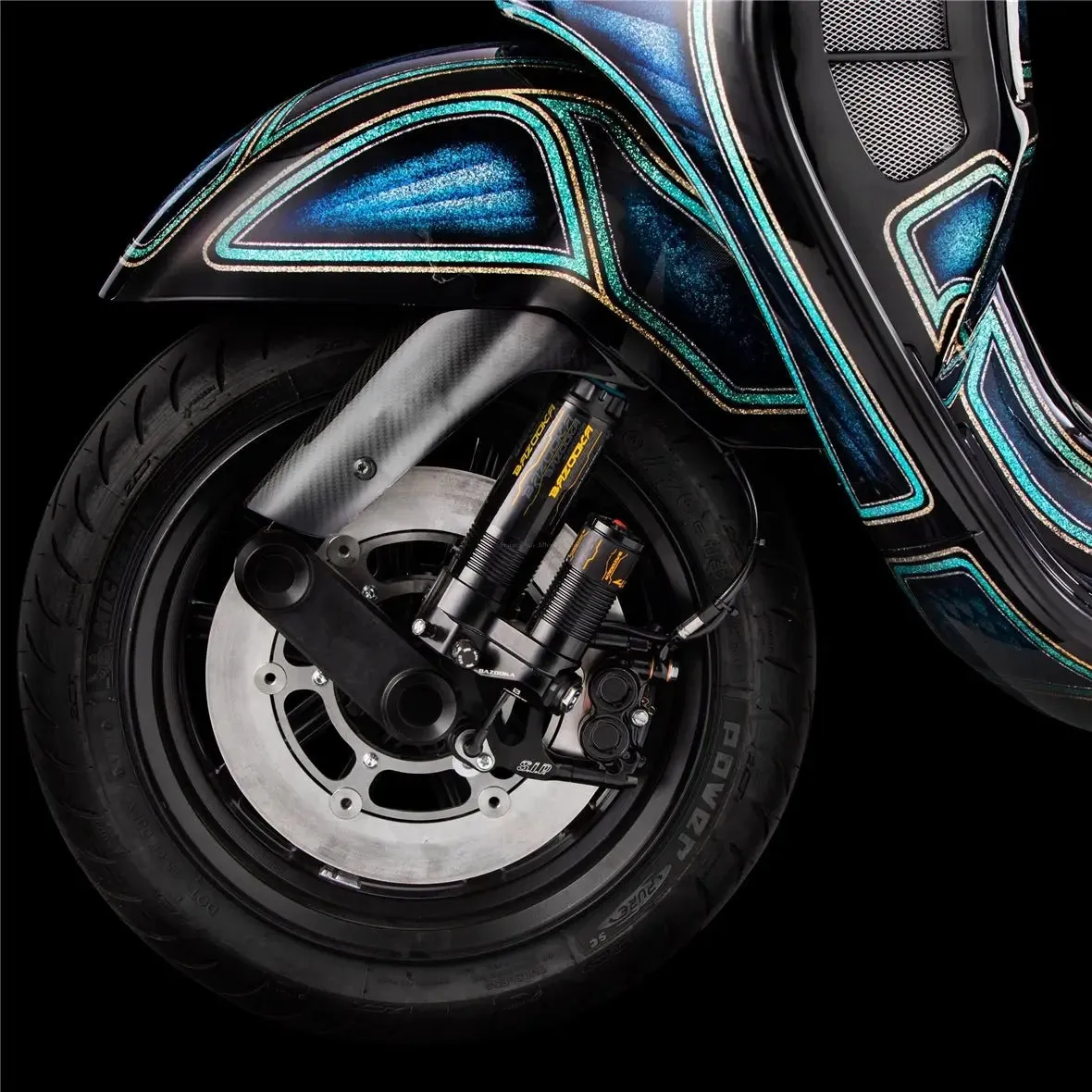 Shock Absorber RacingBros Bazooka 4.0 Front | Vespa GTS/GTS Super /GTV/GT60/GT/GT L 125-300cc ('03-'13/'17-`22)
