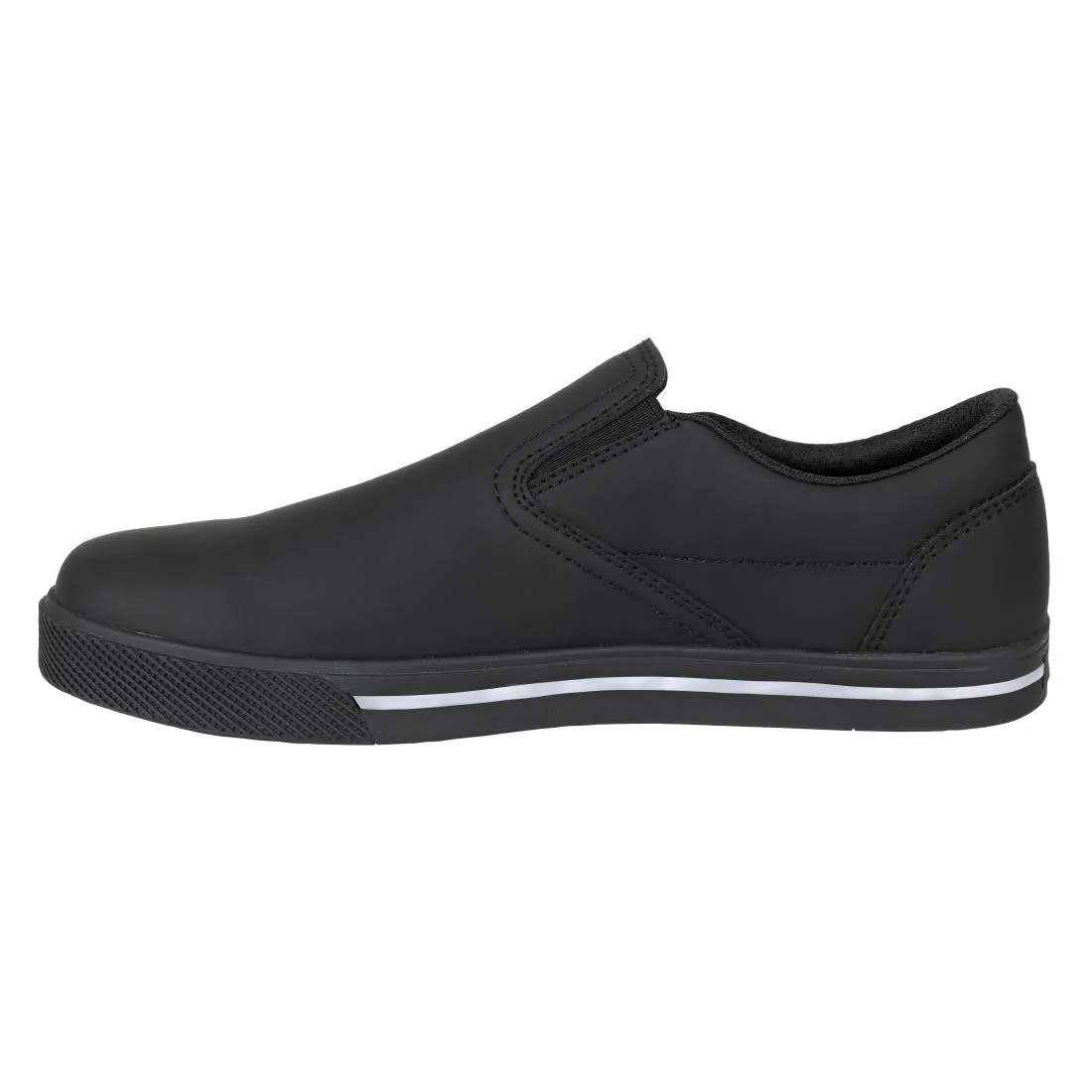 Slipbuster Microfibre Slip-on Shoe Matte Black 40