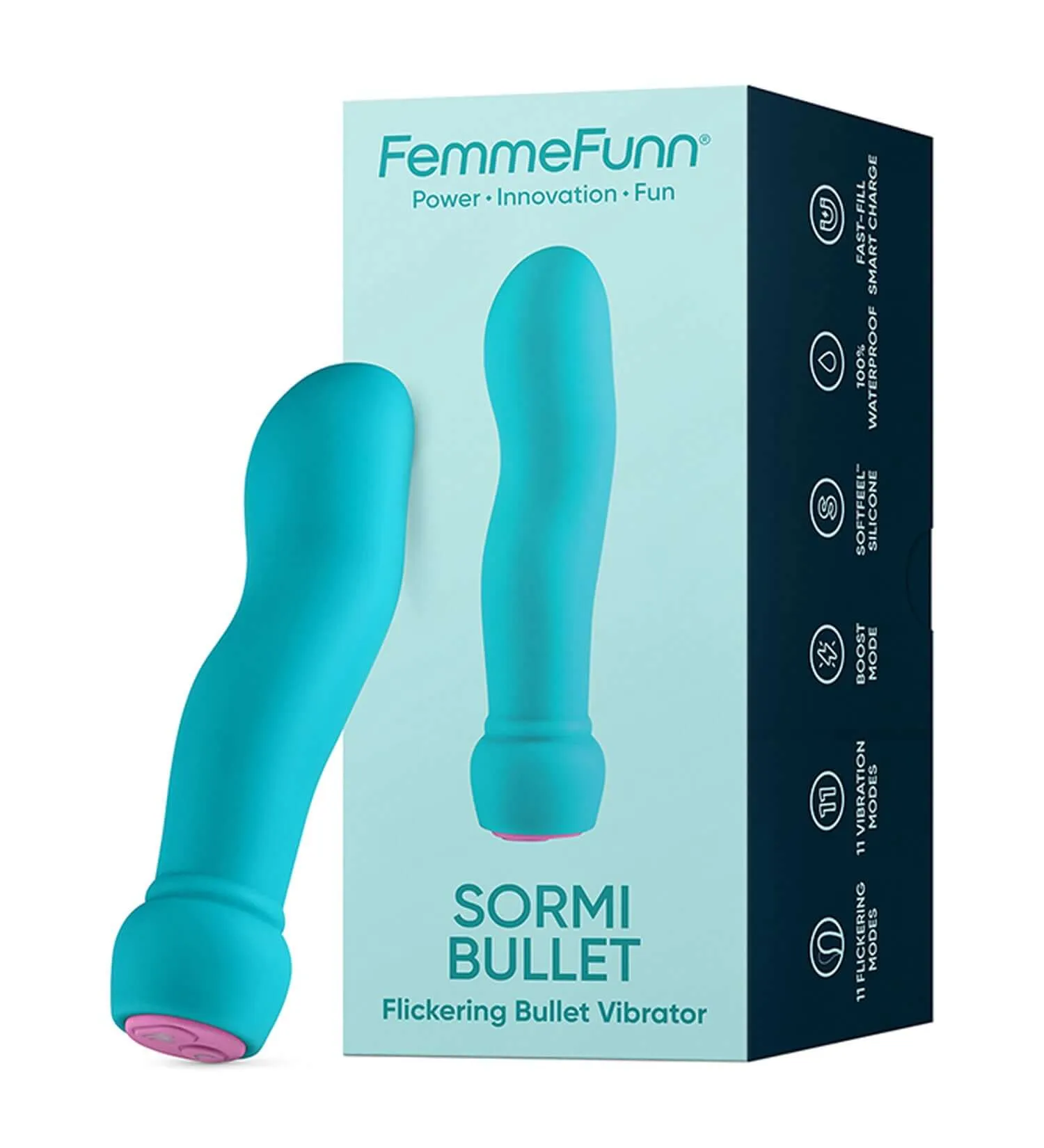 Sormi Bullet Flickering Bullet Vibrator -Turquoise