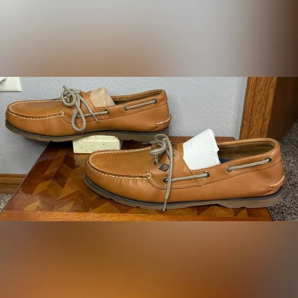 Sperry men’s authentic boat shoes 13W, nutmeg