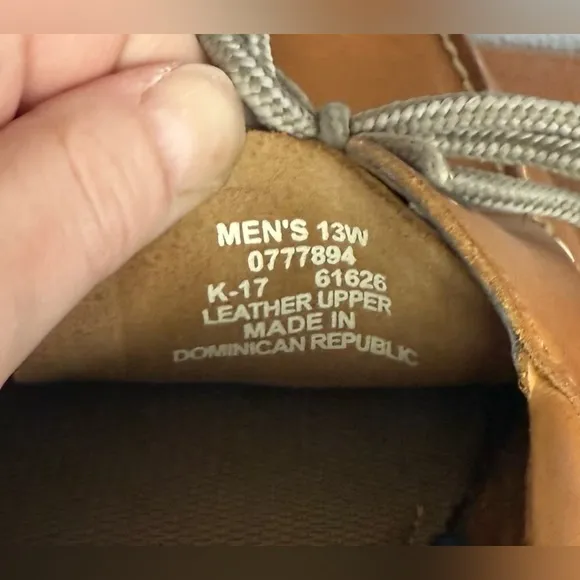 Sperry men’s authentic boat shoes 13W, nutmeg
