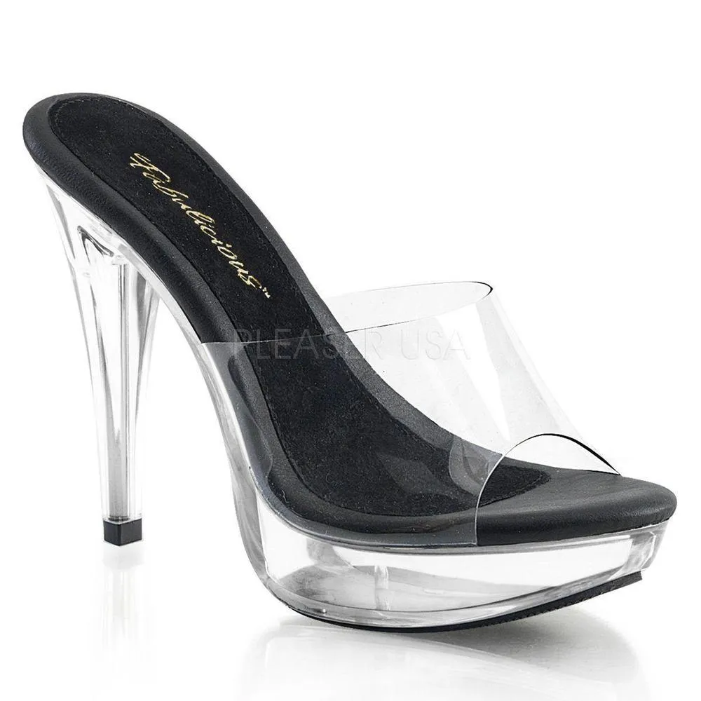 SS-COCKTAIL-501 Platform Slide | Black Vinyl