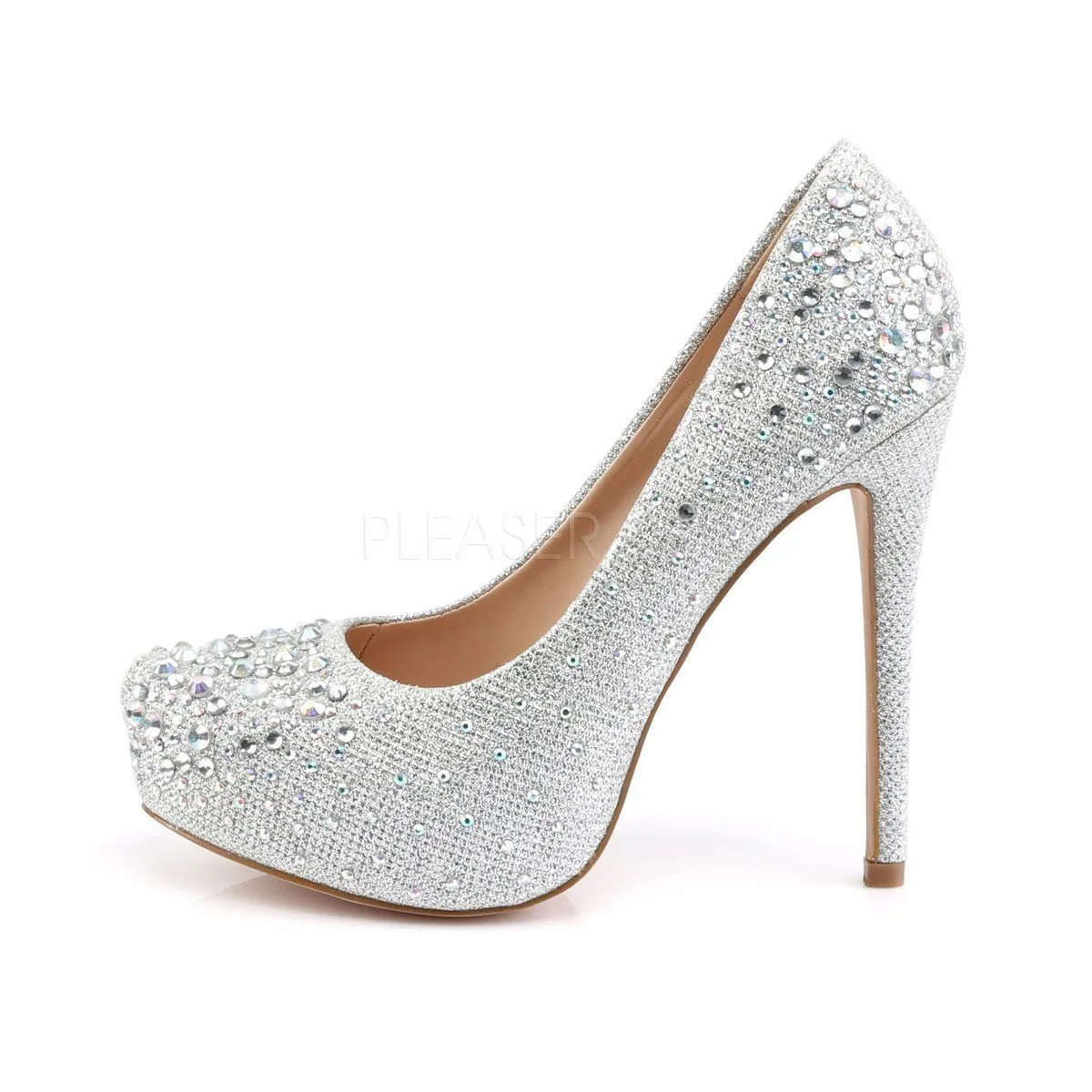 SS-DESTINY-06R Pump | Silver Fabric