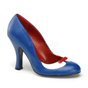 SS-SMITTEN-05 Pump  | Blue Faux Leather