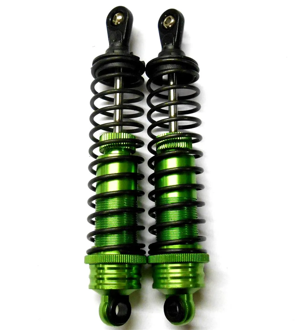 T81003GR 1/8 Scale RC Front Shock Absorber Damper x 2 110mm Long Hi Speed Green