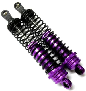 T81003P 1/8 Scale RC Front Shock Absorber Damper x 2 110mm Long Hi Speed Purple