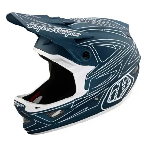 TLD 23 D3 AS Fiberlite Helmet Spiderstripe Blue