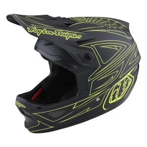 TLD D3 AS Fiberlite Helmet Spiderstripe Grey / Yellow