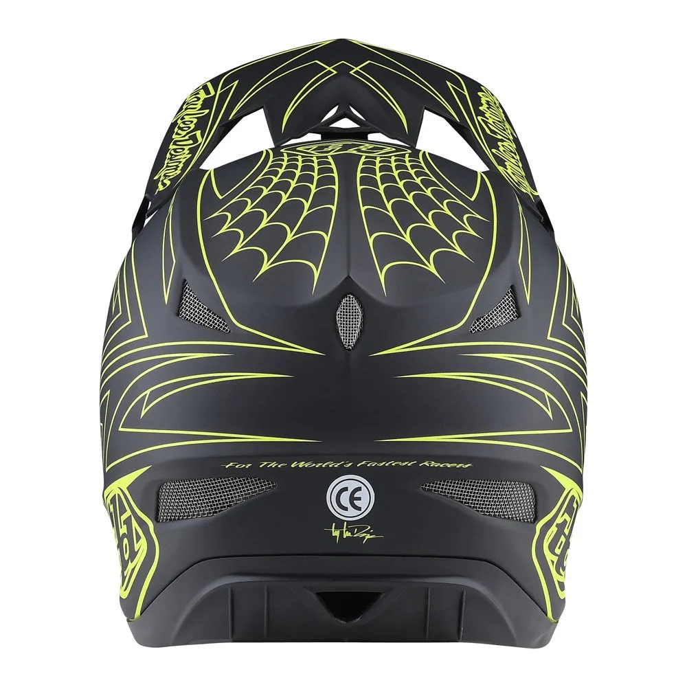 TLD D3 AS Fiberlite Helmet Spiderstripe Grey / Yellow