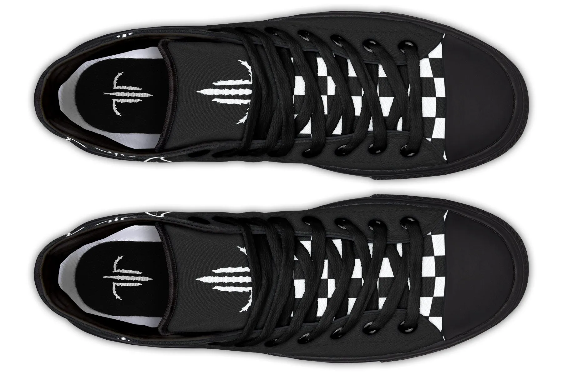 Traditional Checkered Bats Hightops