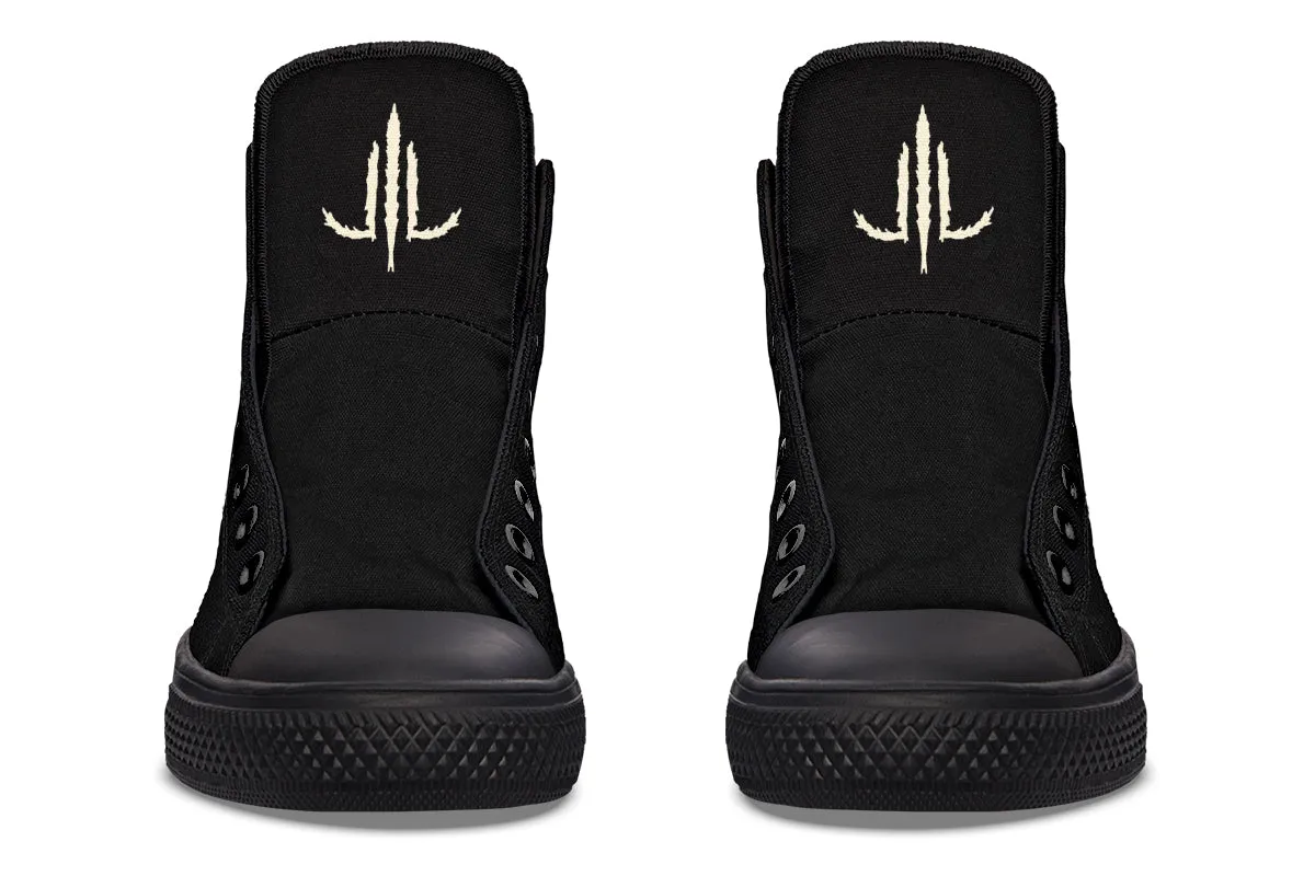 Traditional Spider Girl Head High Tops