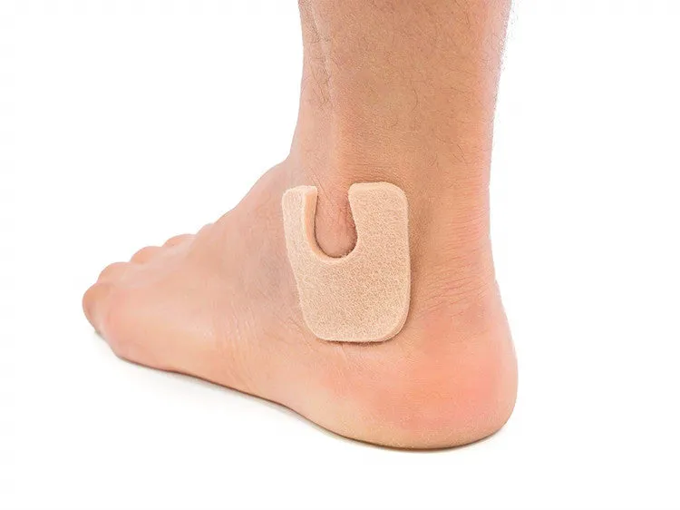 U-Shaped Felt Callous Pad - Self Adhesive - 24 Pack