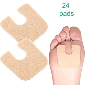 U-Shaped Felt Callous Pad - Self Adhesive - 24 Pack