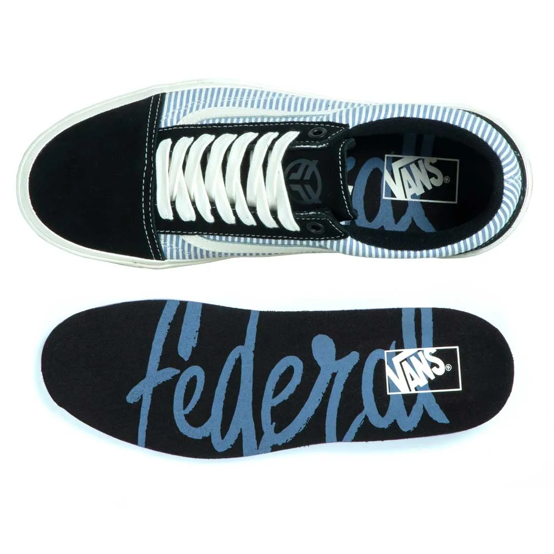 Vans X Federal Old Skool Pro - Black / Pinstripe