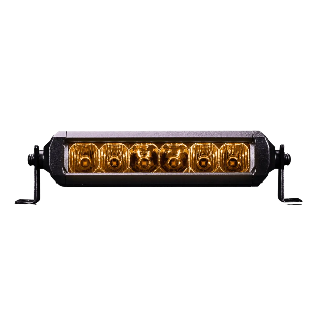 Viper 6 Inch Amber Single Row LED Light Bar