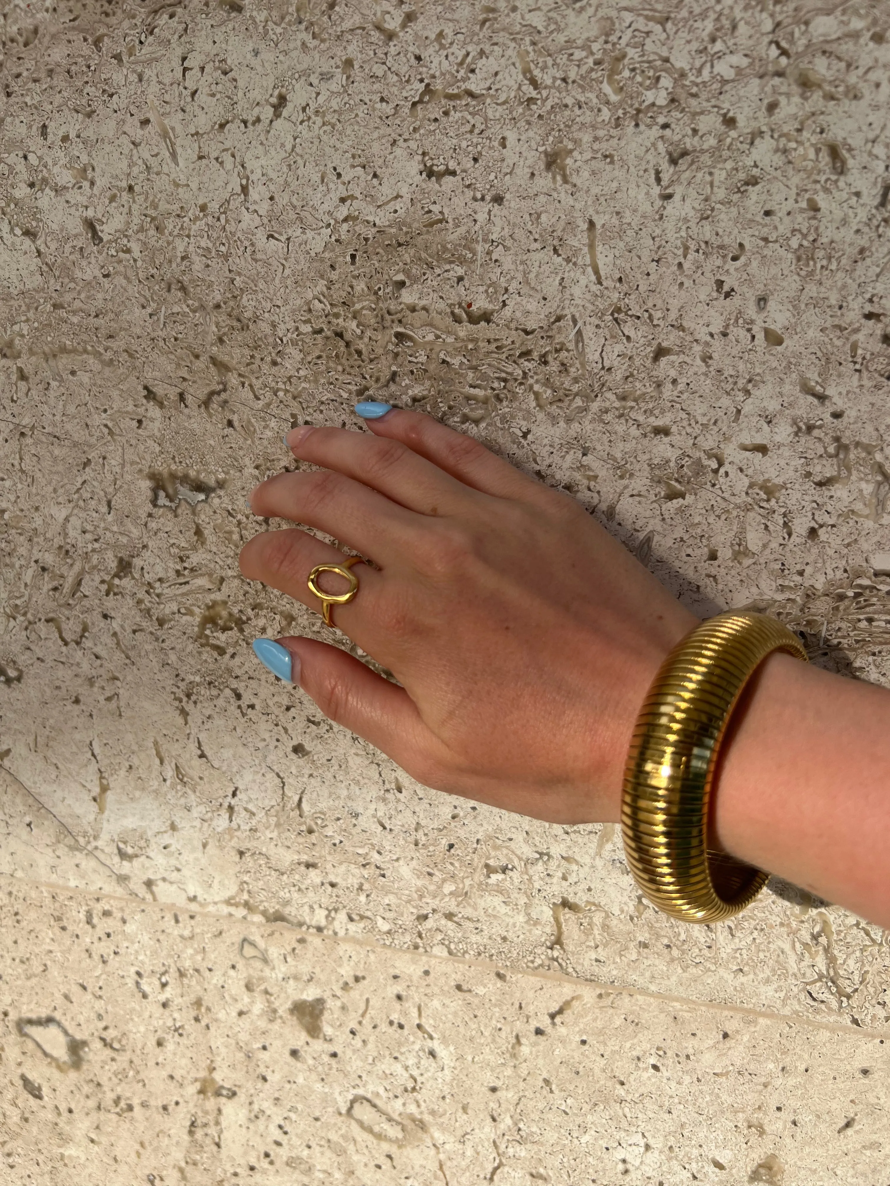 Waterproof Gold Bangle Bracelet