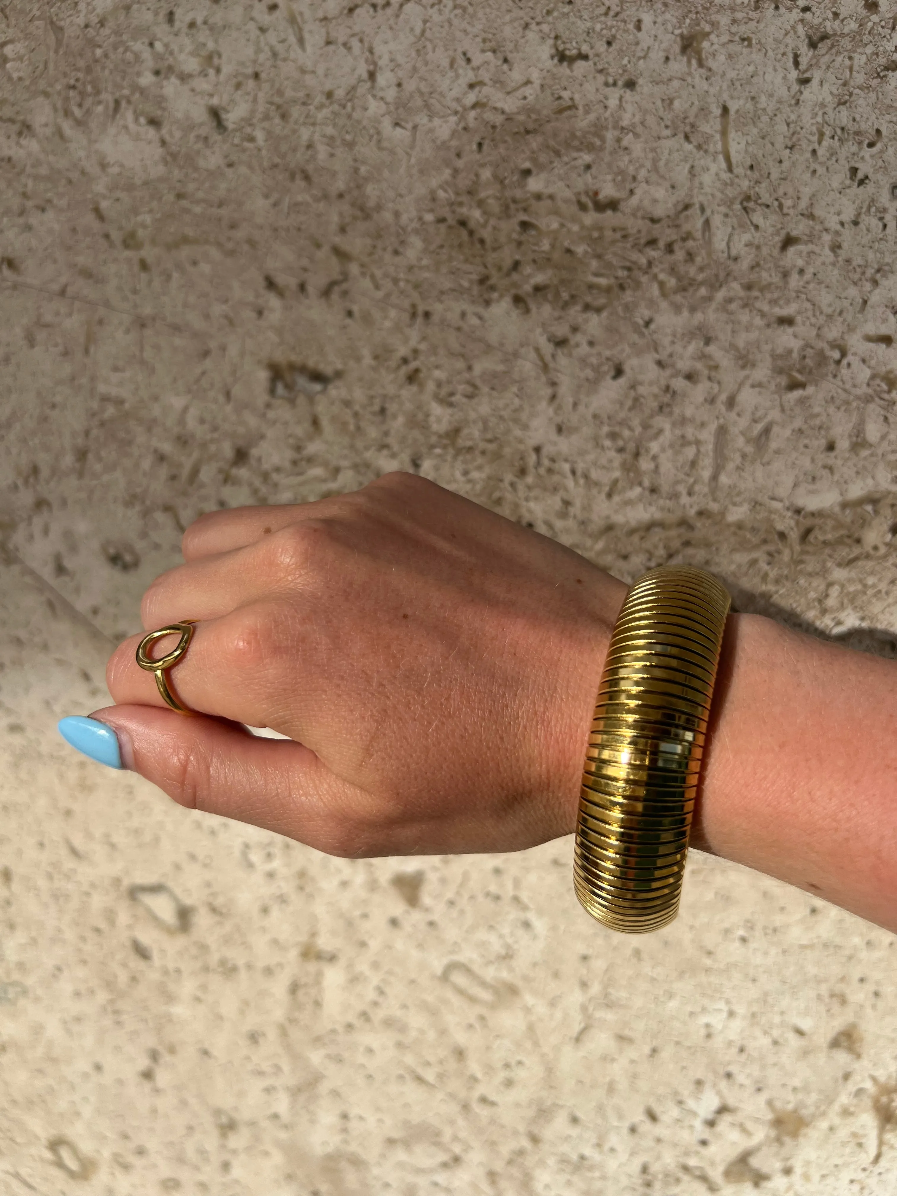 Waterproof Gold Bangle Bracelet